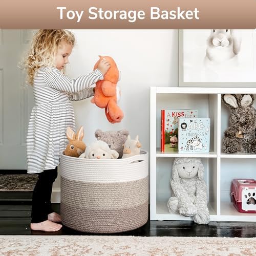 Goodpick Woven Basket for Blankets & Toys, Nursery & Living Room Decor, 45L - Image 4