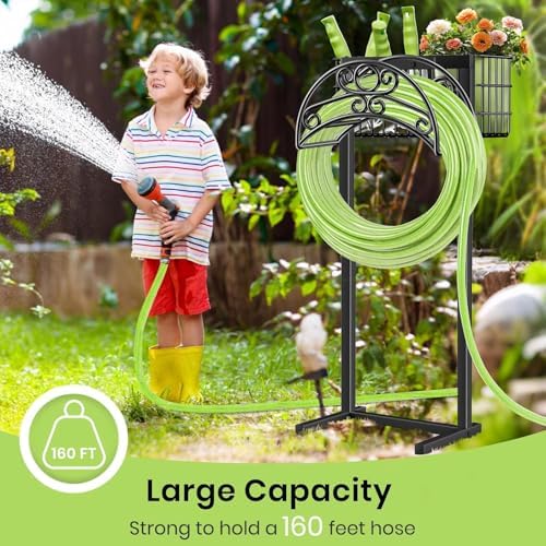 TomCare Garden Hose Holder, 4 Spikes Water Hose Hanger for 160FT Hose - Image 7