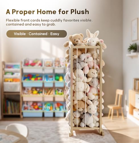 【 In 】 Stuffed Animal Storage kid toy Organizer Bins for Boys Kids Room - Image 5