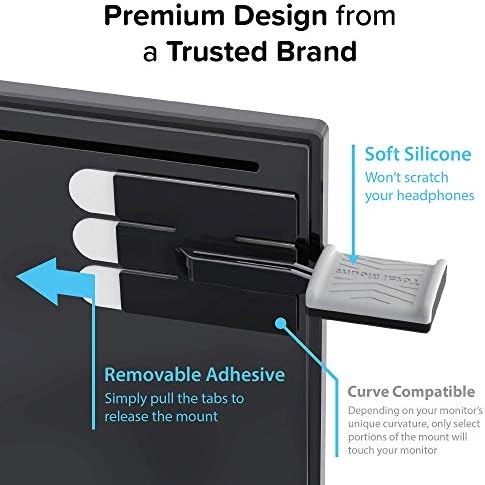 TotalMount Hidden Monitor Stand for Headphones – Does Not Block Monitor - Image 5