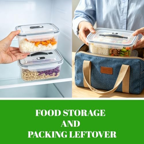 KUK 4 Pack Fruit Storage Containers for Fridge, Leakproof Food Containers with Removable Colander, Fruit Containers for Fridge BPA Free Produce Containers Keep Vegetables Berry Meat Fresh Longer - Image 7