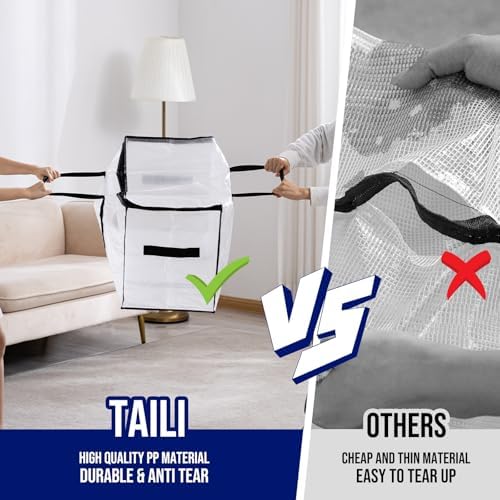 TAILI 4 Pack Clear Extra Large Moving Bags,Storage Bag with Visible Window - Image 5