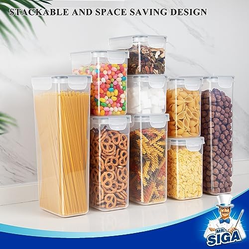 MR.SIGA 16 Pack Airtight Food Storage Container Set for Pantry Organization - Image 6