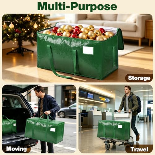 8 Pack Heavy Duty Waterproof Moving Bags, Foldable Totes - Image 6