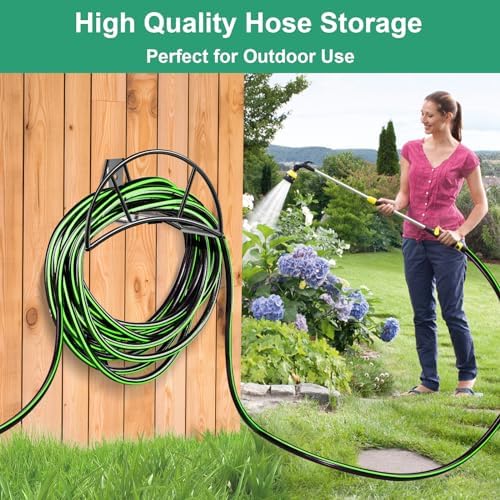TomCare Garden Hose Holder Wall Mount, 150FT Capacity Water Hose Hanger - Image 6