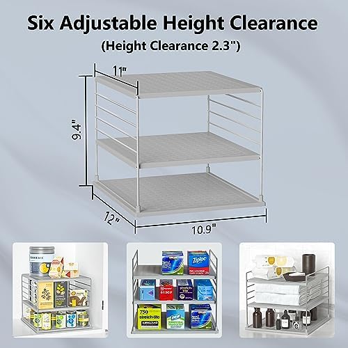 Upgraded Pantry Organizers and Storage - Divided Compartment Holder for Foil and Plastic Wrap - Kitchen Organization for Aluminum Foil, Wraps, Box - Image 3