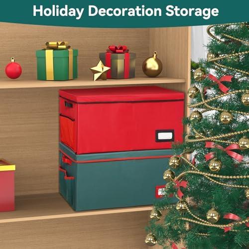 Christmas Ornament Storage Box ,8 Trays,128-3" Holiday Ornament Container - Image 6