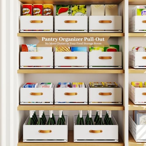 Pull Out Cabinet Organizer, Slide-Out Pantry Shelves, Fits Framed Cabinets - Image 2