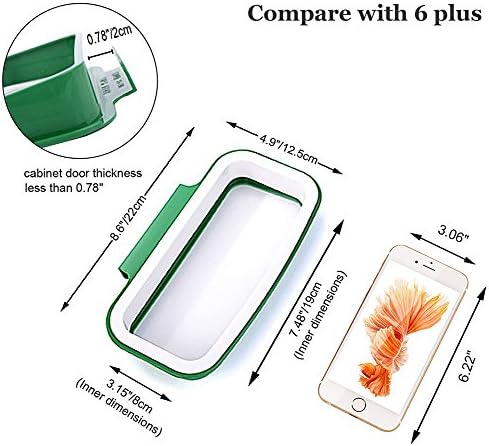 Lunies Over the Cabinet Plastic Trash Bag Holder for Kitchen, Under Sink Trash Can, Grocery Bag Holder for RV,Bathroom, Dorm Room, Office 8.6"x 4.9" - Image 2