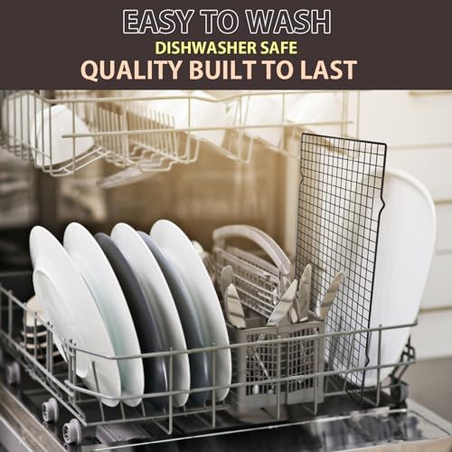 Briout 2PCS Cooling Rack for Cooking and Baking, 16" x 10" Wire Rack, Black - Image 5
