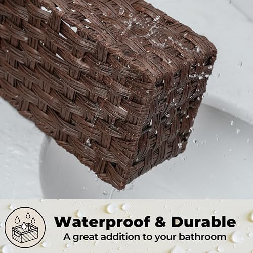 GRANNY SAYS Bathroom Baskets Organizer, Toilet Paper Storage Basket, Brown - Image 6