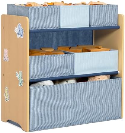 Delta Children - GapKids 6 Bin Toy Organizer - Greenguard Gold Certified, Indigo Blue - Image 3