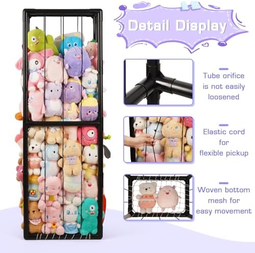 Stuffed Animal Storage Zoo Holder Space Save, PVC Stuffed Animal Organizer - Image 3
