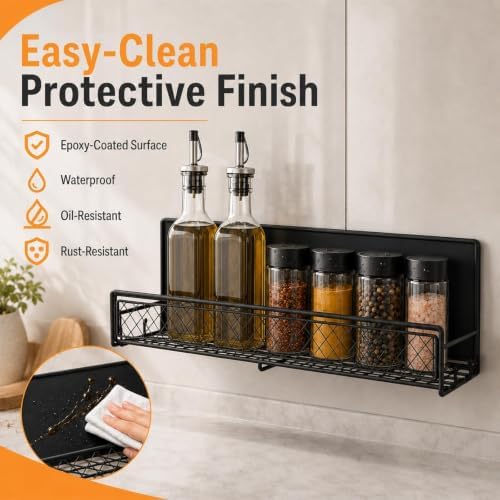 2 Pack Magnetic Cup Holder Heavy Duty, 6 Cup Mesh Water Bottle Storage Organizer with 8 Side Utility Hooks for Stanley Yeti Tumbler Cups, Side of Fridge Rack for Kitchen, Garage, Pantry, RV - Black - Image 6