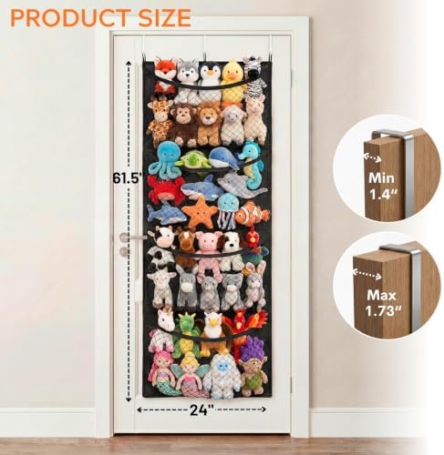 Ofiray-home Cotton Over The Door Stuffed Animal Storage - Image 4