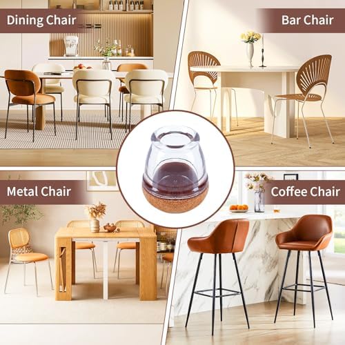 Ezprotekt 24Pcs Extra Small Chair Leg Floor Protectors for Dining Table - Image 6