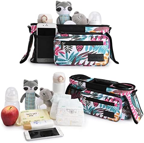 Momcozy Universal Stroller Organizer with Insulated Cup Holder - Image 2