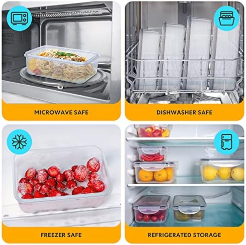 JSCARES 44 PCS Food Storage Container with Lid (22 Lids & 22 Containers) - Image 5