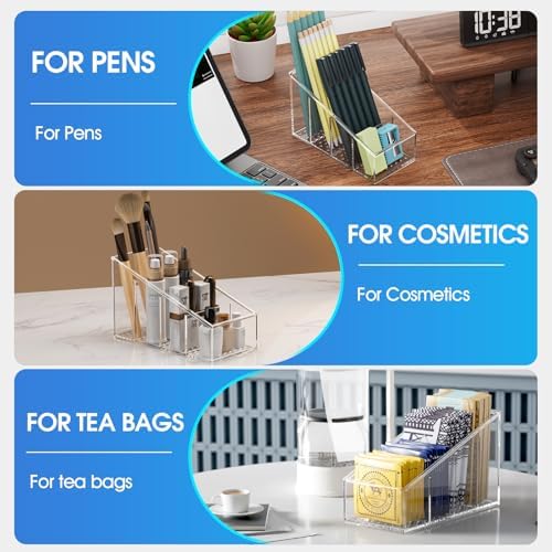 MaxGear Remote Control Holder Clear TV Remote control Storage Organizer Small Plastic Caddy for Home, 1 Pack - Image 4