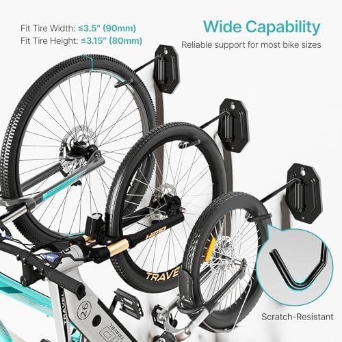 PEGZONE Swivel Bike Wall Mount, Indoor Bicycle Storage for Garage, 1 Pack - Image 6