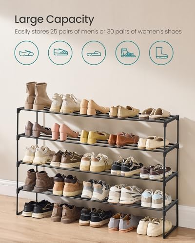 SONGMICS Shoe Rack, 4-Tier Shoe Organizer, Metal Storage Shelf - Image 6