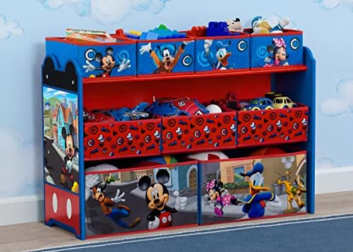 Disney Mickey Mouse Deluxe 9 Bin Design and Store Toy Organizer by Delta Children, Greenguard Gold Certified - Image 2