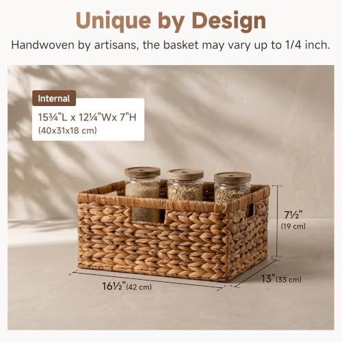 StorageWorks Decorative Baskets, Large Wicker Baskets for Organizing - Image 3