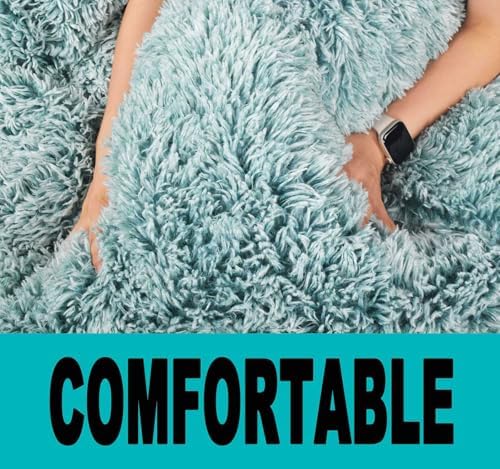 Fluffy Stuffed Animal Storage Bean Bag Chair Cover (No Filler), Faux Fur Comfy Bean Bag Cover for Organizing Plush Toys or Textile, for Adults Teens Kids Girls,Dark Green - Image 7