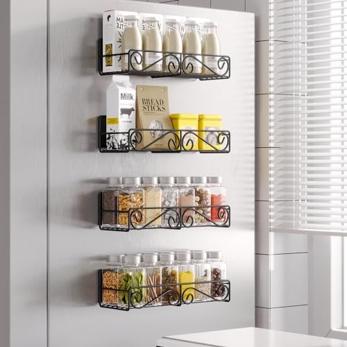 4 Pack Magnetic Spice Rack for Refrigerator - Image 5