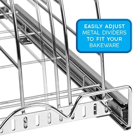 Pull Out Organizer for Bakeware, Cutting Board and Trays, 8.5"W x 21"D - Image 5