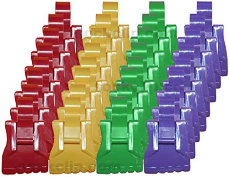Amazing Sock Clip Sock Holder, Made in U.S.A. Laundry Time Saver, Washer-Dryer Safe, Rainbow Color Assorted 32 Clips, (8 Each of 4 Colors) - Image 3