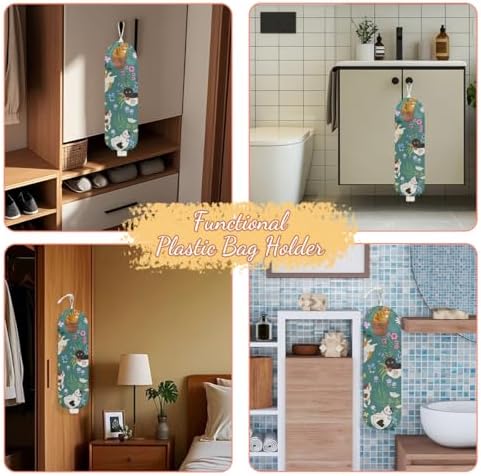 Garden Cat Plastic Bag Holder, Wall Mount Grocery Bag Holder - Image 6