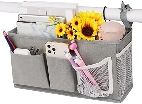 Bedside Caddy, Bedside Storage Bag Hanging Organizer for Bunk Dorm Bed Rail by Loghot