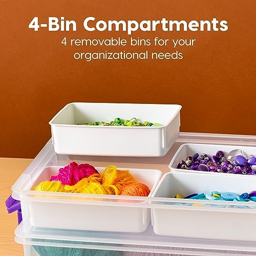 IRIS USA Storage Bins with Lids |Made in USA| 9 Qt - (1-Pack) - Clear - Image 4