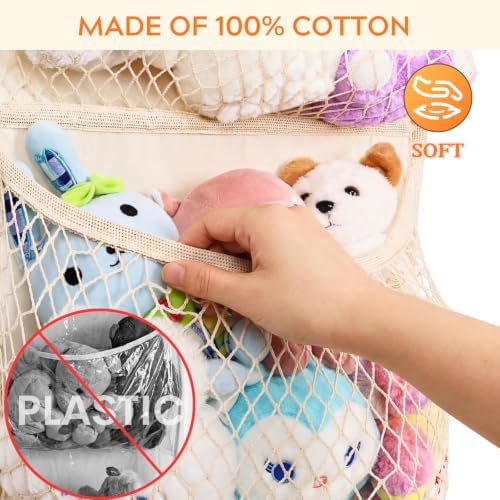 Ofiray-home Cotton Over The Door Stuffed Animal Storage - Image 7