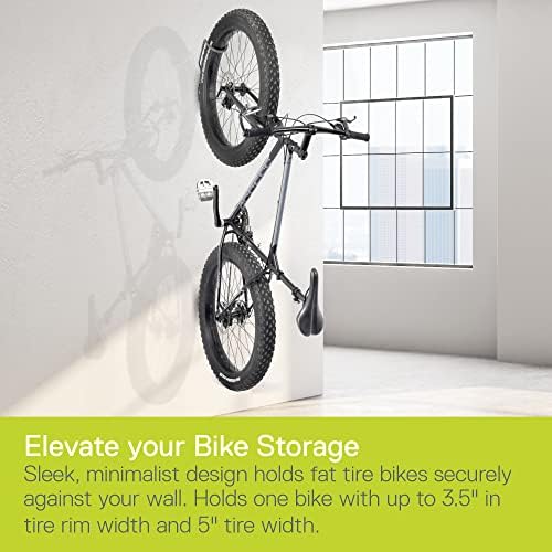 Delta Leonardo Bike Rack Wall Mount Cycle – Elegant Vertical Hanger Hook Design Provides Easy Bicycle Storage Access – Hassle-Free Installation – Vertical Mount Holds Up to 40 lbs - Image 2