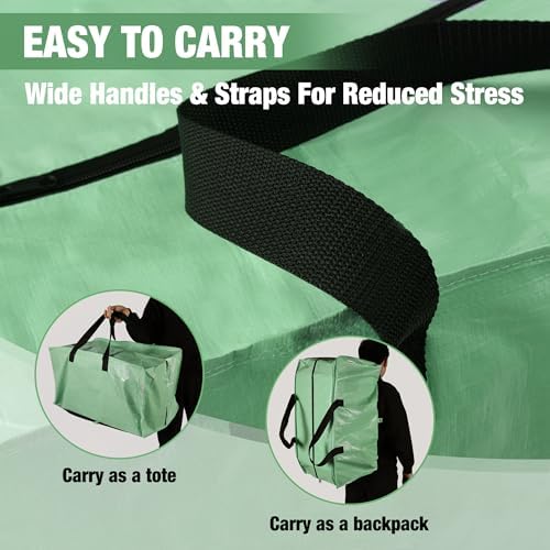 WORKPRO 6 Pack Extra Large Moving Bags with Backpack Straps & Handles - Image 4