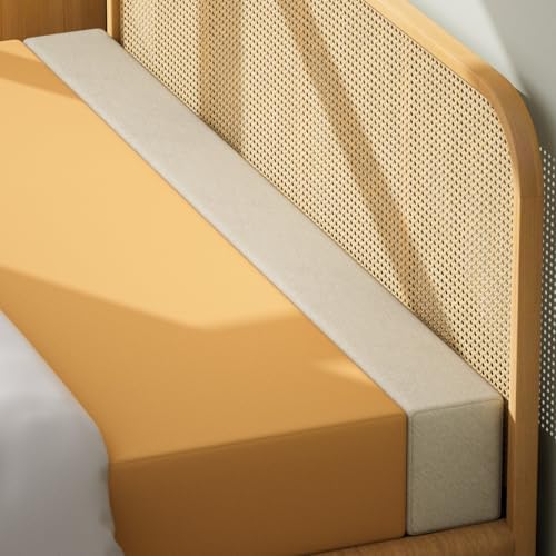 DEEPSHARK Bed Gap Filler Mattress Extender for King Headboard Gap Filler Headboard Pillow Close Gap Between Mattress Headboard and Wall for King Bed（Beige-King-78 * 6 * 8in） by DEEPSHARK