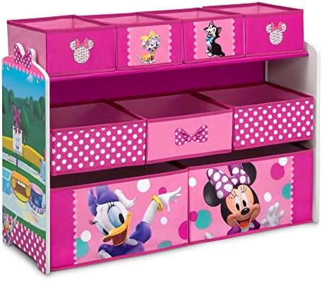 Disney Minnie Mouse Deluxe 9 Bin Design and Store Toy Organizer by Delta Children, Greenguard Gold Certified by DeltaChildren