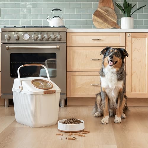 Harry Barker Large Modern Dog Bowls, 2-Pack Eco-Friendly Plastic Pet Food & Water Bowls, Non-Slip Base, Dishwasher Safe, BPA-Free, Neutral Design, Holds 9 Cups Each - Image 2