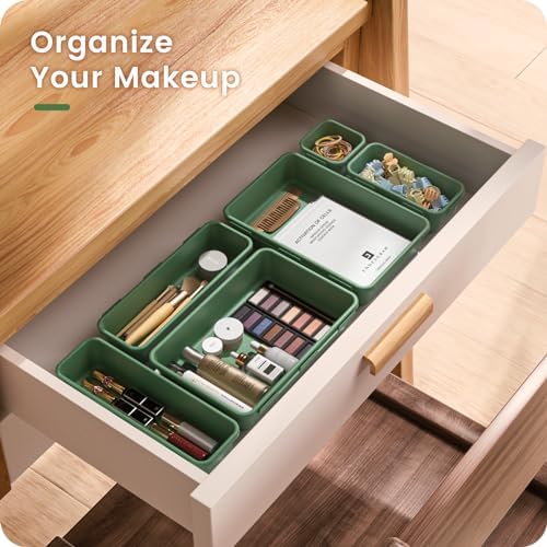 A-LuGei 【Military Grade】 Drawer Organizer for Vanity Bathroom Makeup Desk - Image 3