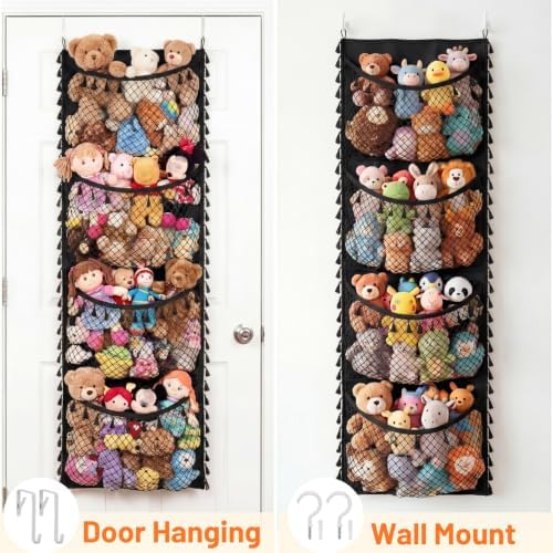 Ofiray-home Cotton Over The Door Stuffed Animal Storage - Image 5