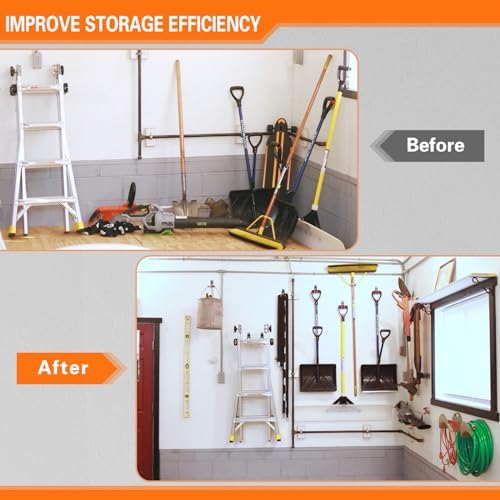 HUPBIPY 26 Pack Garage Hooks Heavy Duty, Wall Mount Ladder Hooks - Image 6