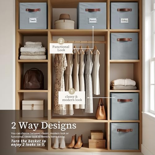 DECOMOMO Storage Bins, Storage Baskets for Shelves - Image 4