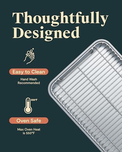 Caraway Non-Stick Ceramic Baking Sheet and Cooling Rack - Image 4
