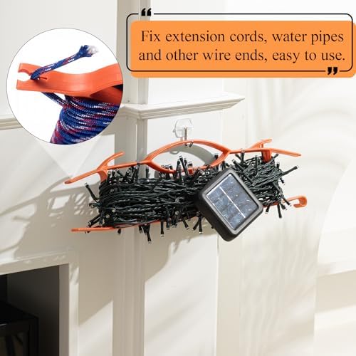 Ripeng 6 Pcs 15.7"extension Cord Storage, Xmas Light Organizer, Orange - Image 5