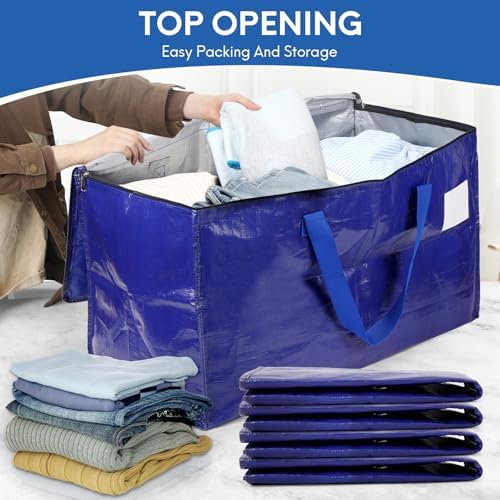 6-Pack Extra-Large Heavy-Duty Moving Bags – Waterproof & Reinforced - Image 4