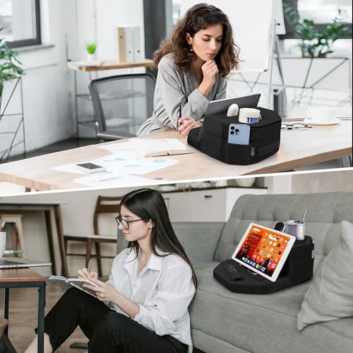 TabCouchCaddy Octagonal Couch Cup Holder Tray Pillow, Bed & Sofa Caddy - Image 4