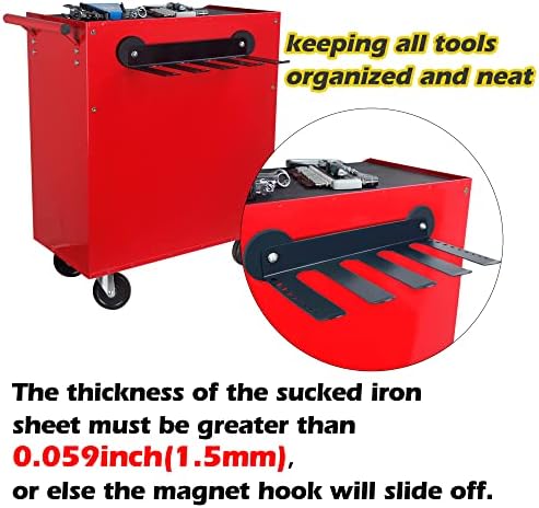 ULIBERMAGNET Magnetic Power Tool Organizer, Utility Storage Rack Shelf with Screwdriver Holder,Wall Mount Heavy Duty Cordless Drill Holder,Removable Tool Rack Suitable for Garage, Workshop - Image 6