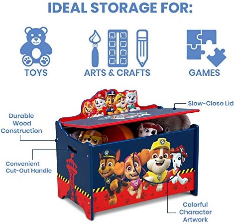 Delta Children Deluxe Toy Box, PAW Patrol - Image 4